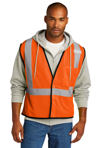 Customize CornerStone ANSI 107 Class 2 Economy Mesh One-Pocket Vest