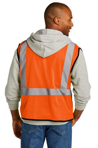 Customize CornerStone ANSI 107 Class 2 Economy Mesh One-Pocket Vest