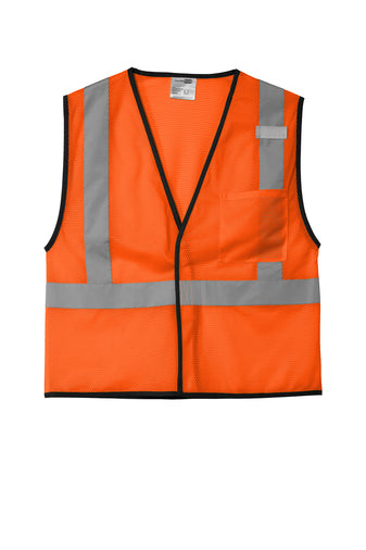 Customize CornerStone ANSI 107 Class 2 Economy Mesh One-Pocket Vest