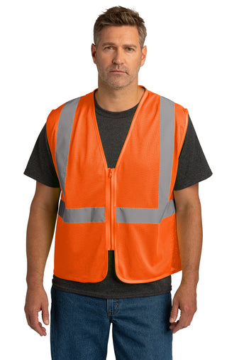 Customize CornerStone ANSI 107 Class 2 Economy Mesh Zippered Vest