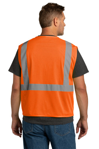 Customize CornerStone ANSI 107 Class 2 Economy Mesh Zippered Vest