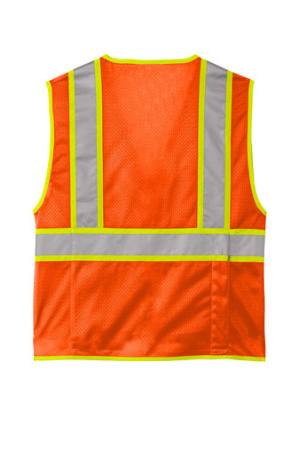 Customize CSV105 CornerStone ANSI 107 Class 2 Surveyor Zippered Two Tone Vest