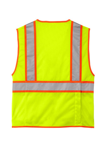 Customize CSV105 CornerStone ANSI 107 Class 2 Surveyor Zippered Two Tone Vest