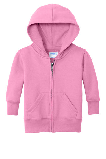 Customize Port & Company Unisex Infant Core Fleece Full-Zip Hooded Sweatshirt