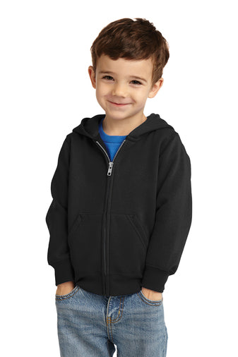 Customize Port & Company Unisex Toddler Core Fleece Full-Zip Hooded Sweatshirt