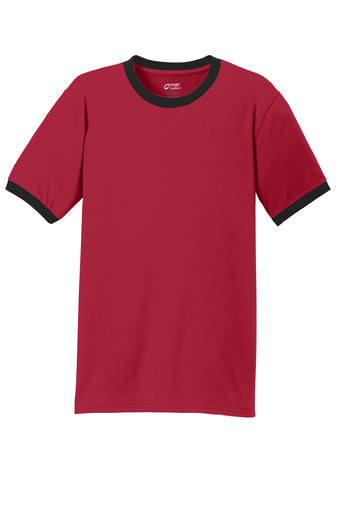 Customize Port & Company Core Cotton Ringer Tee