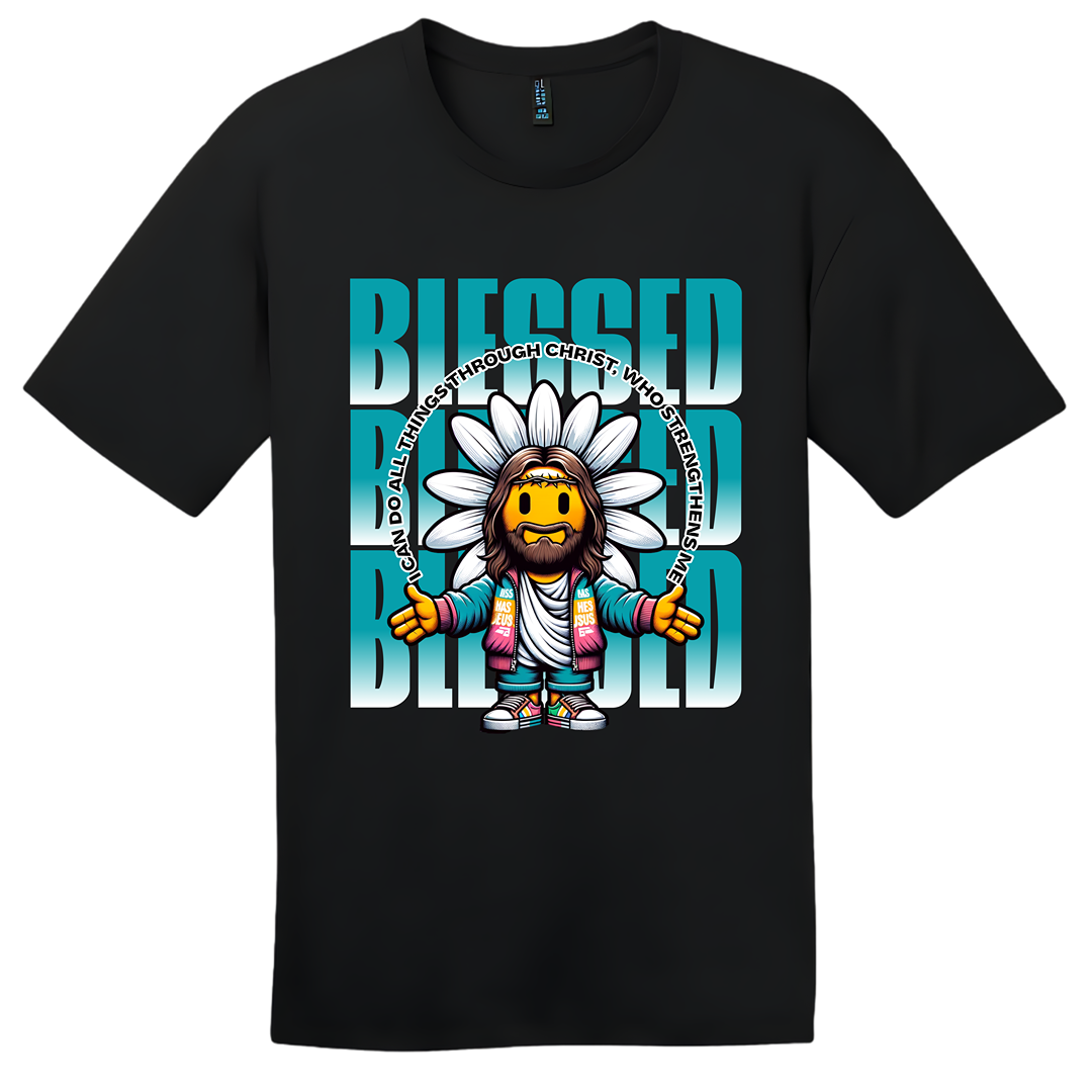 Blessed Cartoon Jesus T-Shirt