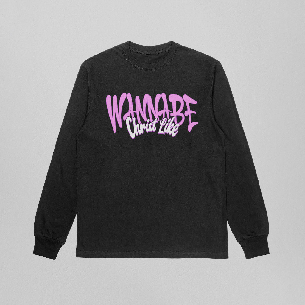 WANNABE CHRIST LIKE Pink Unisex Long Sleeve