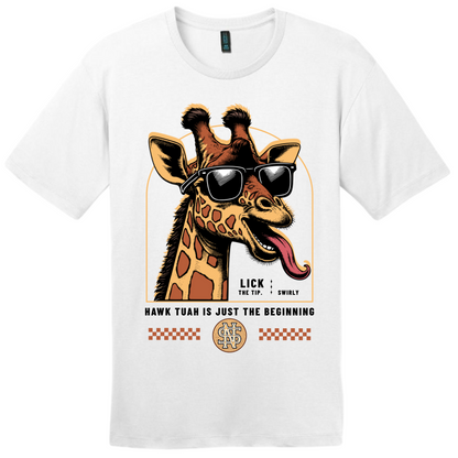 HAWK TUAH MEME shirt with giraffe cartoon UNISEX