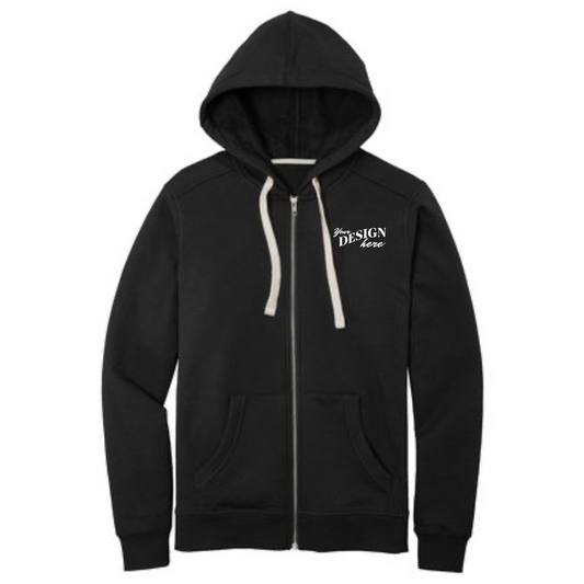 Customize District Men's Re-Fleece Full-Zip Hoodie