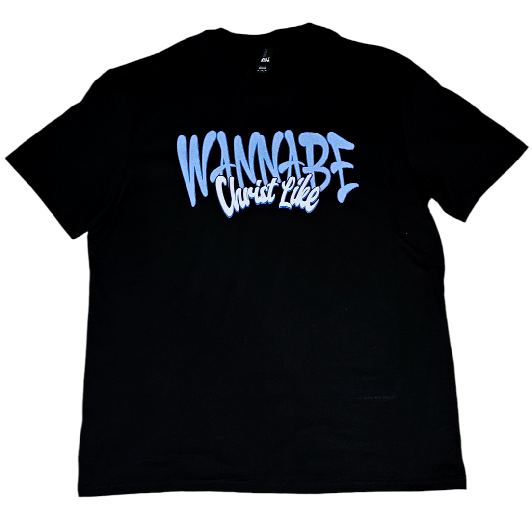 WANNABE CHRIST LIKE Blue Unisex T-Shirt